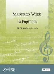 Manfred Weiss, Zehn Papillons für Bratsche 
